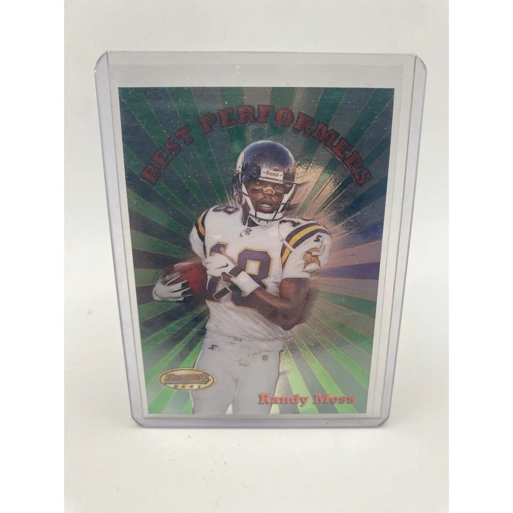 Randy Moss Best Performers Bowman's Best 1998 Vikings Rookie Insert